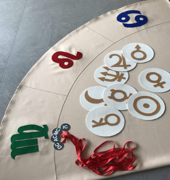 Aufstellungen mit dem Astro-Teppich